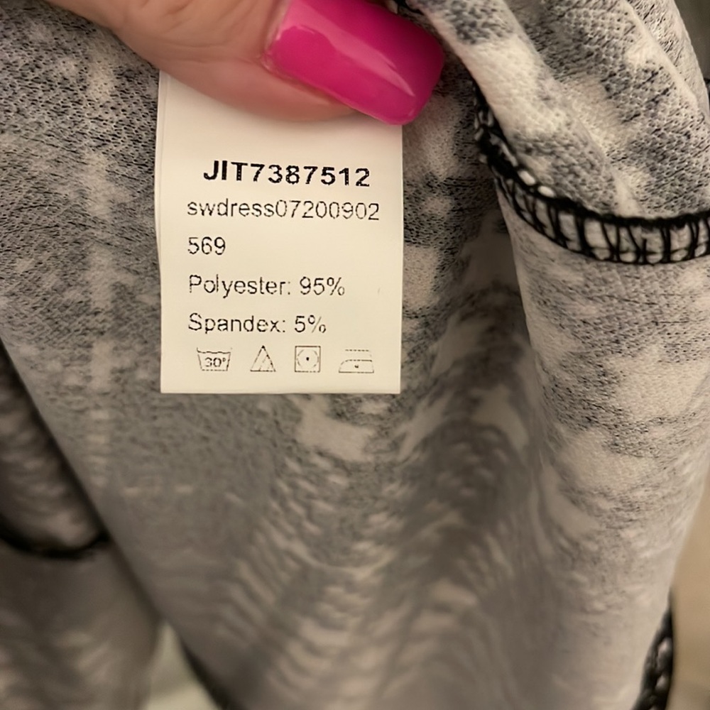SHEIN Black and White Plaid Mini Dress - Picture 5 of 5